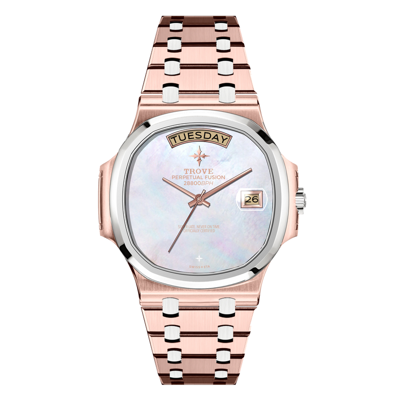 The Holy Trinity in 34mm 18K Rose Gold MOP